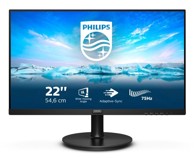 PHILIPS Monitor V Line 222V8LA/00 54.6 cm (21.5") 1920 x 1080 piksela Full HD LCD crni